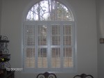 2 1/2″ Double Window Plantation Shutters w/&nbsp;Arch
